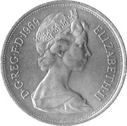 10 New Pence - Elizabeth II 2nd portrait obverse image