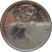 10 Pence - Elizabeth II 2nd portrait; set issue obverse image