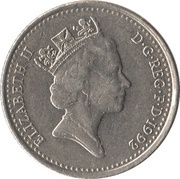 10 Pence - Elizabeth II 3rd portrait; small type obverse image