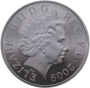 10 Pence - Elizabeth II 4th portrait; Royal Shield, Silver Proof obverse image