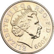 10 Pence - Elizabeth II 4th portrait; Crowned Lion, mule obverse image
