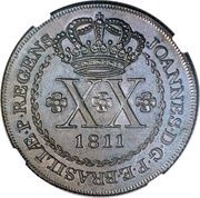 20 Réis Pattern Strike obverse image