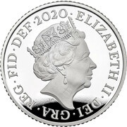 10 Pence - Elizabeth II 5th portrait; Royal Shield, Silver Proof obverse image