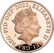 10 Pence - Elizabeth II 5th Portrait; Royal Shield, Gold Proof obverse image