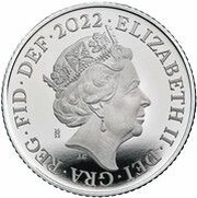 10 Pence - Elizabeth II 5th portrait; Royal Shield, Platinum Proof obverse image