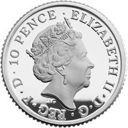 10 Pence - Elizabeth II 5th portrait; 1/20 oz Fine Silver obverse image