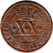 20 Réis - João Prince Regent to Goiás and Mato Grosso obverse image
