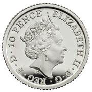 10 Pence - Elizabeth II 5th portrait; 1/20 oz Fine Silver obverse image
