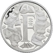 10 Pence - Elizabeth II F - Fish and Chips; Silver Proof, United Kingdom, 2018 reverse image