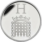 10 Pence - Elizabeth II H - Houses of Parliament; Silver Proof, United Kingdom, 2018 reverse image