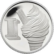 10 Pence - Elizabeth II I - Ice Cream; Silver Proof, United Kingdom, 2018 reverse image