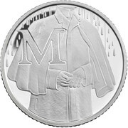 10 Pence - Elizabeth II M - Mackintosh; Silver Proof, United Kingdom, 2018 reverse image