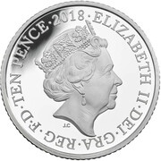 10 Pence - Elizabeth II P - Post Box; Silver Proof obverse image
