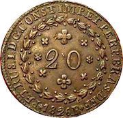 20 Réis - Pedro I obverse image
