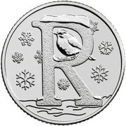 10 Pence - Elizabeth II 5th portrait; R - Robin, United Kingdom, 2018-2019 reverse image