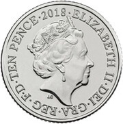 10 Pence - Elizabeth II 5th portrait; S - Stonehenge obverse image