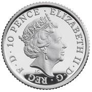 10 Pence - Elizabeth II 5th portrait; 1/20 oz Fine Silver obverse image