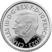 10 Pence - Charles III 1/20 oz Fine Silver obverse image