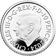 10 Pence - Charles III 1/20 oz Fine Silver obverse image