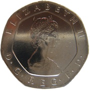20 Pence - Elizabeth II 2nd portrait obverse image
