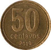 50 Centavos reverse image
