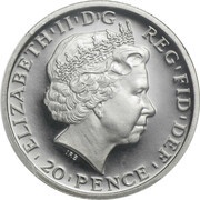20 Pence - Elizabeth II 4th portrait; 1/10 oz Fine Silver obverse image