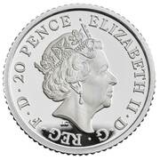 20 Pence - Elizabeth II 5th portrait; 1/10 oz Fine Silver obverse image
