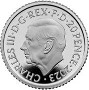 20 Pence - Charles III 1/10 oz Fine Silver obverse image