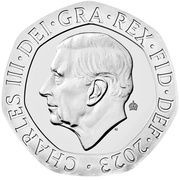 20 Pence - Charles III Puffin obverse image