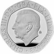 20 Pence - Charles III Puffin; Silver Proof obverse image