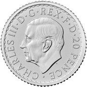 20 Pence - Charles III 1/10 oz Fine Silver obverse image