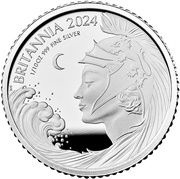 20 Pence - Charles III 1/10 oz Fine Silver, United Kingdom, 2024 reverse image
