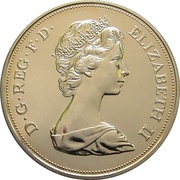 25 New Pence - Elizabeth II Silver Wedding; Silver Proof obverse image