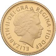 ¼ Sovereign - Elizabeth II 4th portrait obverse image