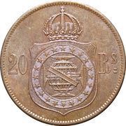 20 Réis - Pedro II reverse image