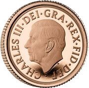 ¼ Sovereign - Charles III Queen Elizabeth II Memorial obverse image