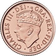 ¼ Sovereign - Charles III Coronation obverse image