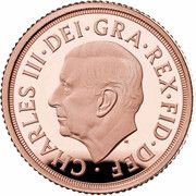 ¼ Sovereign - Charles III obverse image