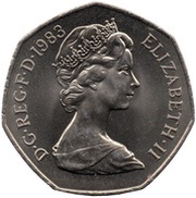 50 Pence - Elizabeth II 2nd portrait obverse image