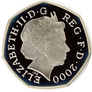50 Pence - Elizabeth II Public Libraries; Silver Piedfort obverse image