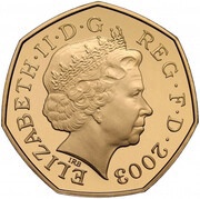 50 Pence - Elizabeth II Suffragette Movement; Gold Proof obverse image