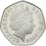 50 Pence - Elizabeth II Four Minute Mile; Silver Proof obverse image