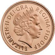 ½ Sovereign - Elizabeth II 4th portrait obverse image