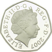 50 Pence - Elizabeth II Scouting Movement; Silver Piedfort obverse image