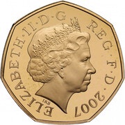 50 Pence - Elizabeth II Scouting Movement; Gold Proof obverse image