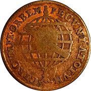 40 Réis - João V counterstamped 20 Réis, Brazil, 1729-1749 reverse image
