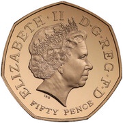 50 Pence - Elizabeth II Kew Gardens; Gold Proof obverse image