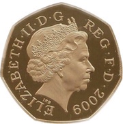 50 Pence - Elizabeth II European Community; Gold Piedfort obverse image