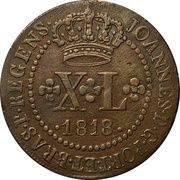 40 Réis - João Prince Regent to Goiás and Mato Grosso obverse image