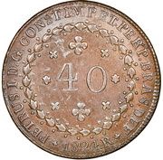 40 Réis - Pedro I 2 Vinténs obverse image